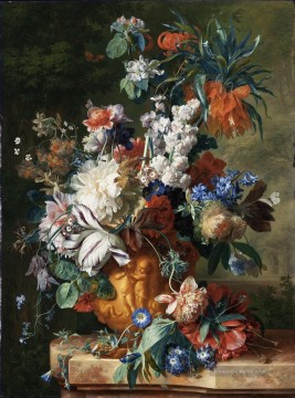 Klassik Blumen Werke - Blumenstrauß in einem Urn2 Jan van Huysum klassischen Blumen